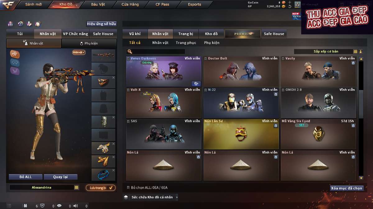 shop acc cf uy tin gia re